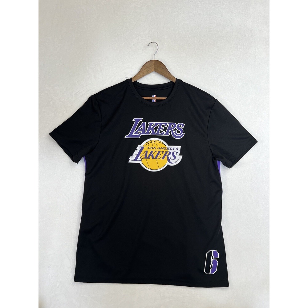 Lebron James Los Angeles Lakers NBA Unk #6 Tshirt Adult XL Black Mens - Picture 2 of 6